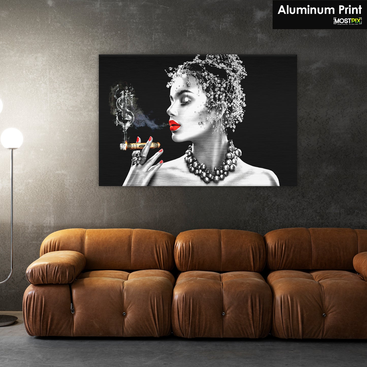 Cigar Lady Art Print