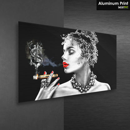 Cigar Lady Art Print