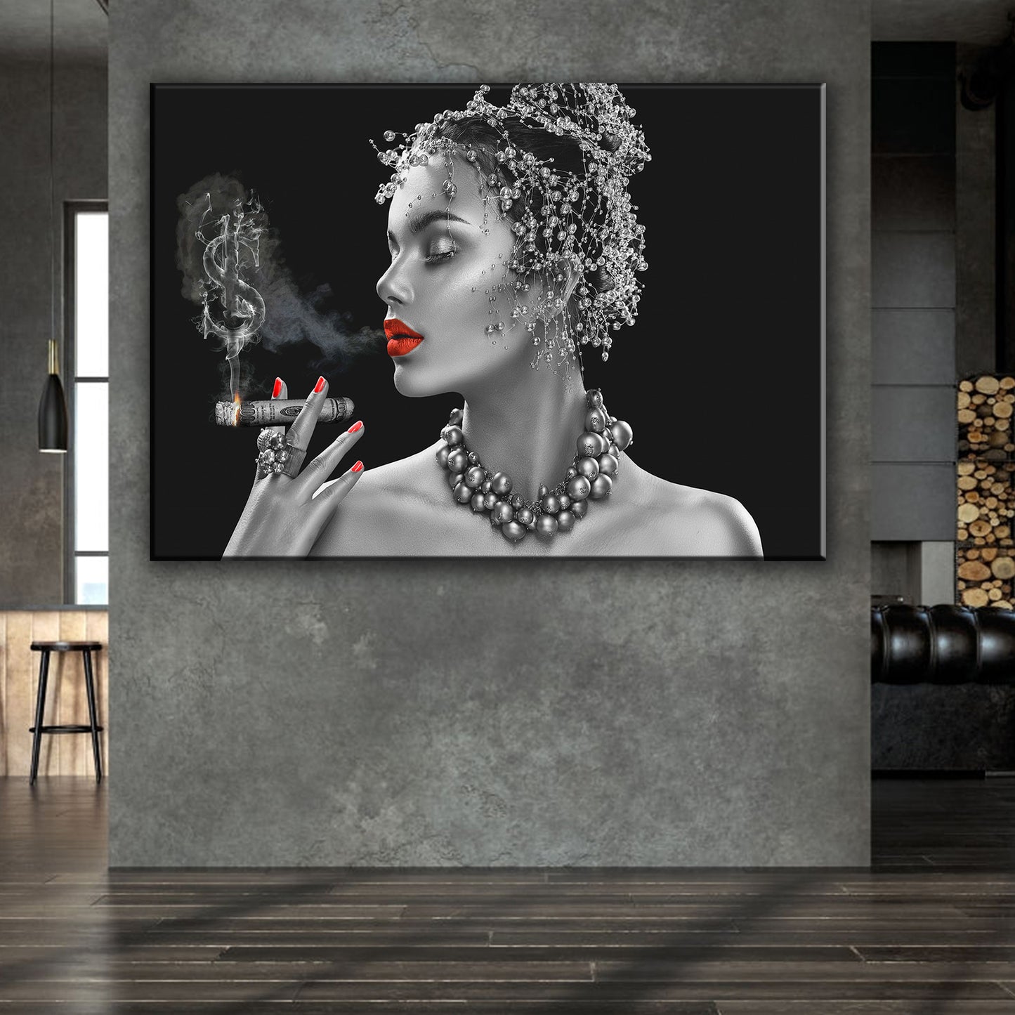 Cigar Lady Art Print