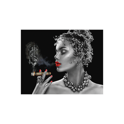 Cigar Lady Art Print